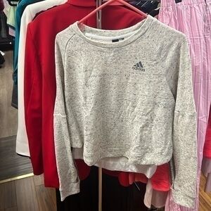 Adidas size small gray sweatshirt